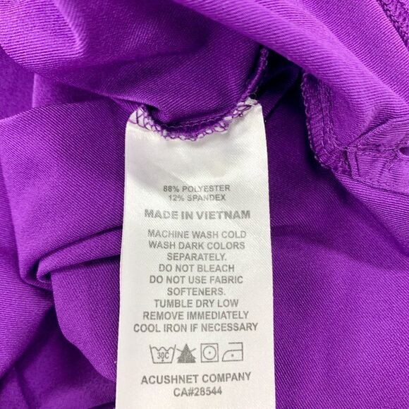 Footjoy Shirt Men Large Purple Golf Polo Golfer FJ Stretch Preppy The Highlands - Picture 10 of 14